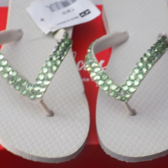Toddlers Swarovski Crystal Flip Flops - Picture 1 of 1